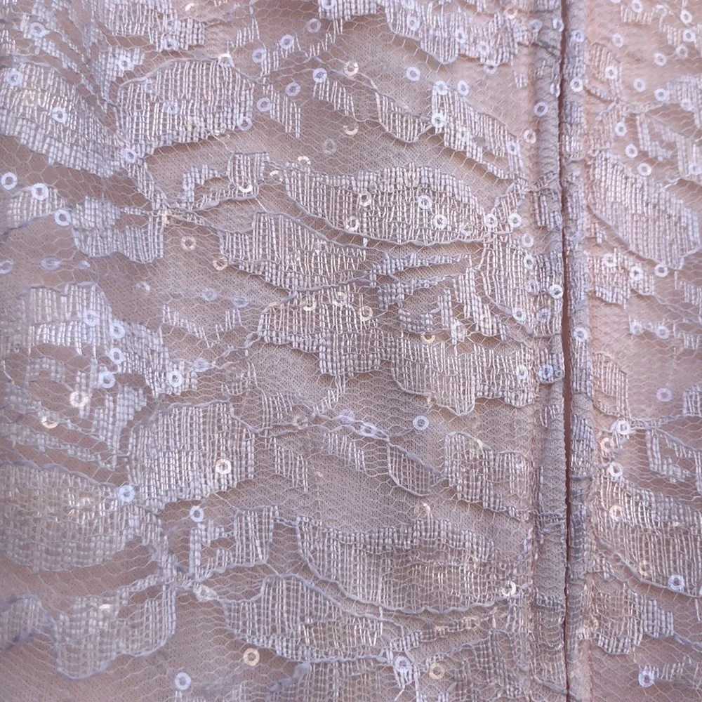 GIRLS Special Occasion Lace & Sequin Dress Blush Color Girls Size 18